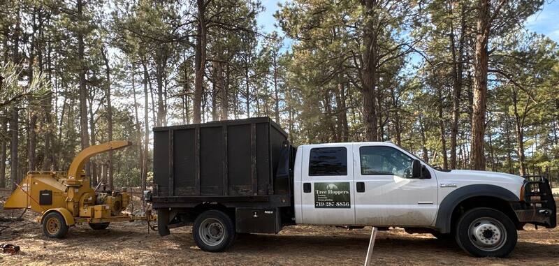 Tree Hoppers work truck